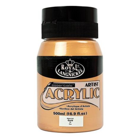 Farba akrylowa R&L 500ml, Złota - Gold